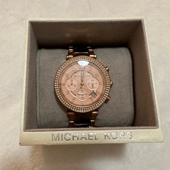 Michael Kors Women’s Watch rose gold & tortoiseshell - Picture 2 of 7